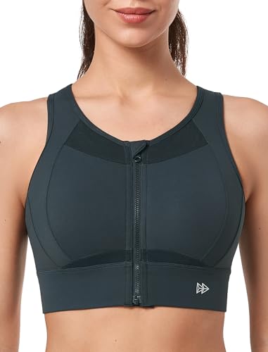 Yvette High Impact Sports Bras for Women Large Bust Zip Front Closure High Support Sports Bra
| Yvette High Impact Spor