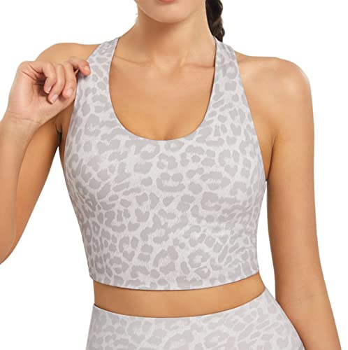 JOYSPELS Medium Support Sports Bras for Women Criss-Cross Back Padded Workout Tank Tops Hot Selling Crop Tops for Women