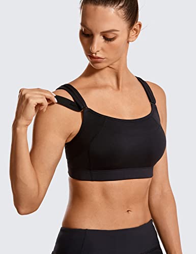  SYROKAN Adjustable Sports Bras for Women High Impact Wirefree Comfort No Bounce Support Workout Running Bra - Best Wire